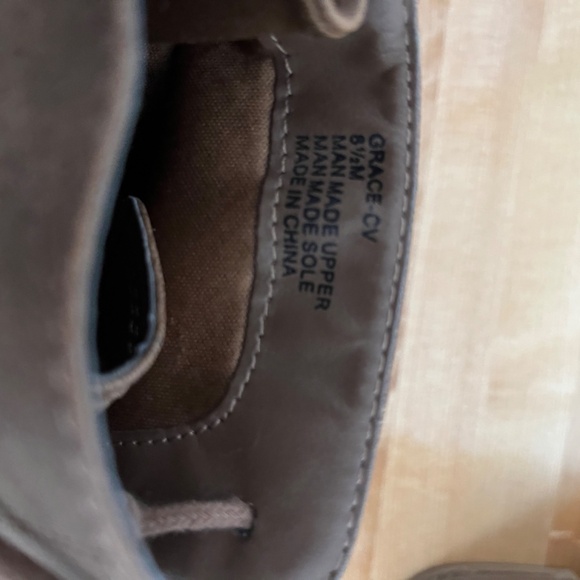 Crown vintage brown ankle boots lace front and zipper back - Picture 6 of 7